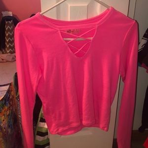 Long sleeve crop top